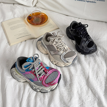 Dječje tenisice Dad Shoes - lagane, prozračne s mrežastim gornjim dijelom, Velcro kopča, EVA đon, unisex, proljeće 2025