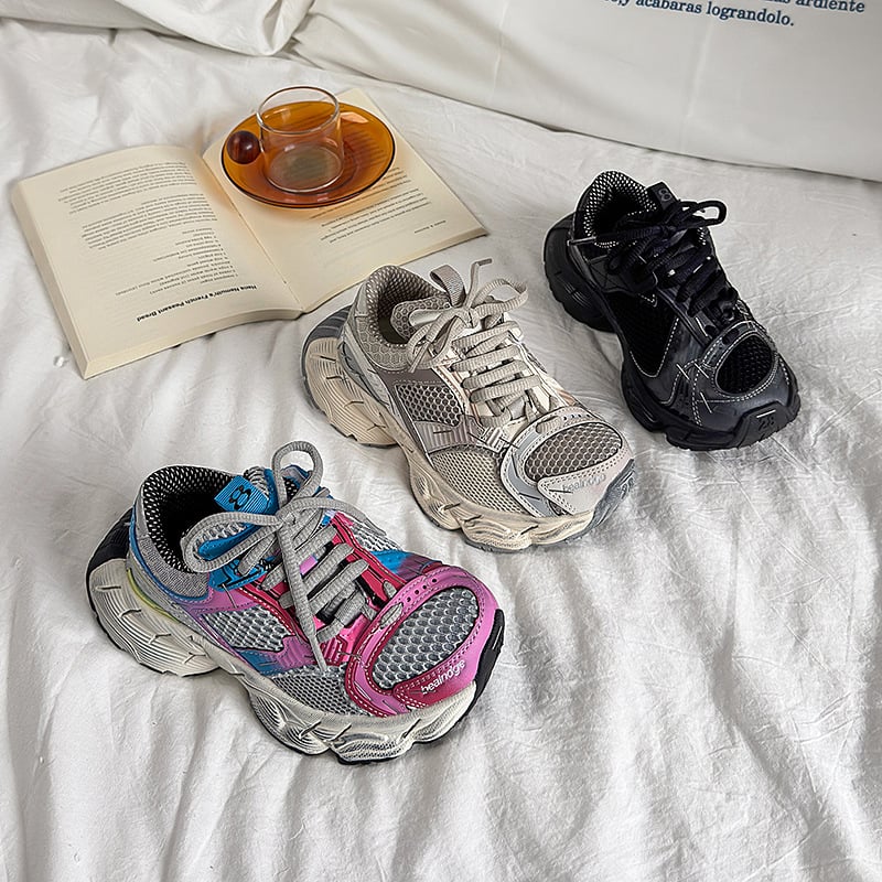 Dječje tenisice Dad Shoes - lagane, prozračne s mrežastim gornjim dijelom, Velcro kopča, EVA đon, unisex, proljeće 2025