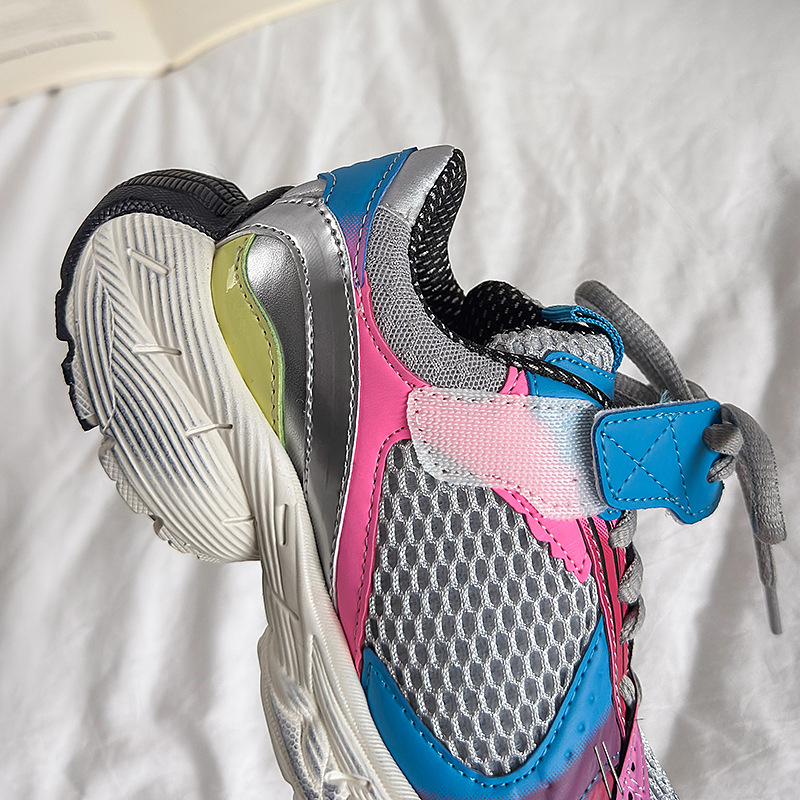 Dječje tenisice Dad Shoes - lagane, prozračne s mrežastim gornjim dijelom, Velcro kopča, EVA đon, unisex, proljeće 2025
