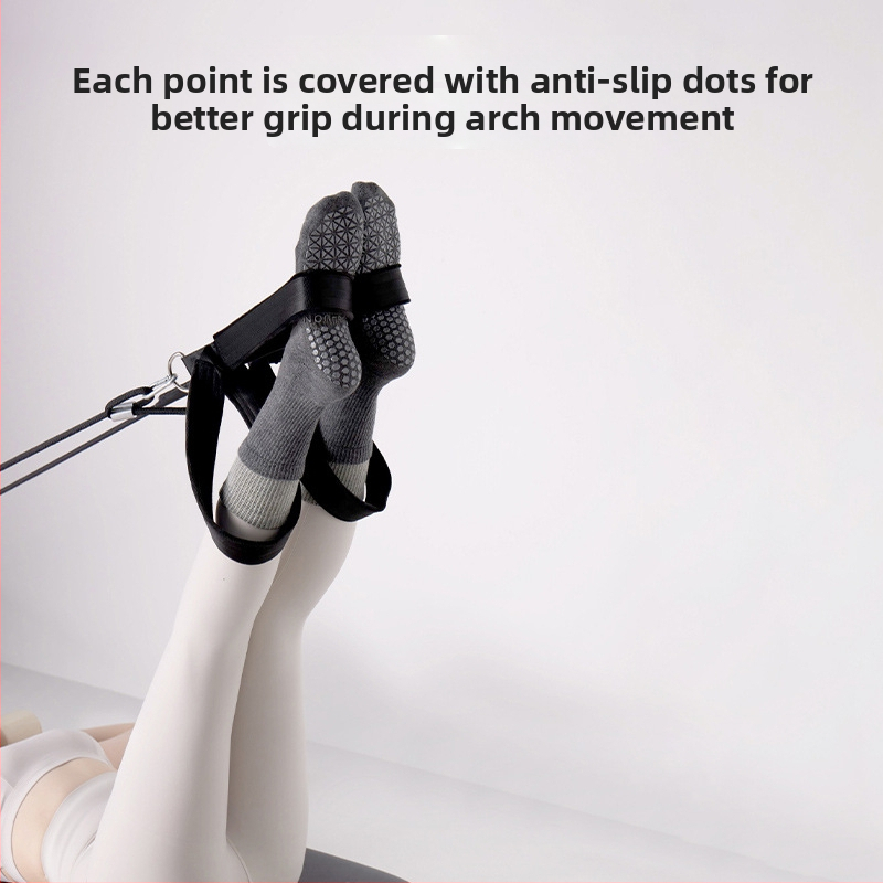 Дамски памучни чорапи за йога, средна дължина, нехлъзгащи се, двойно-слойни терри за попиване на пот и дезодориращ ефект