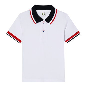 Djeco polo majica s ovratnikom (logotip otisak, combed pamuk 96%+, ljetni stil, 3–8 godina)
