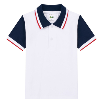 Djeco polo majica s ovratnikom (logotip otisak, combed pamuk 96%+, ljetni stil, 3–8 godina)