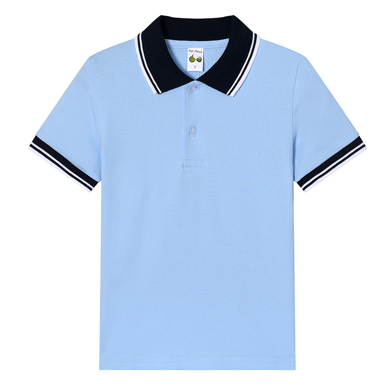 Djeco polo majica s ovratnikom (logotip otisak, combed pamuk 96%+, ljetni stil, 3–8 godina)