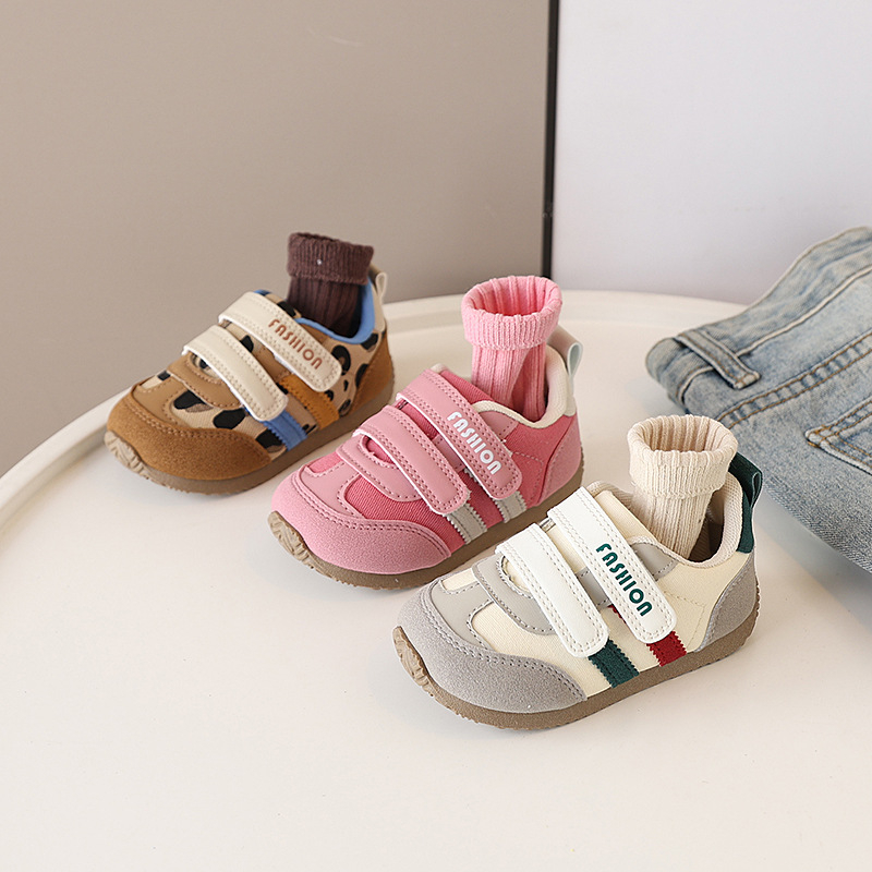 Dječje casual tenisice s Velcro zatvaračem, niska gornja linija, gornji dio od mikrovlakana, TPR đon, prozračne