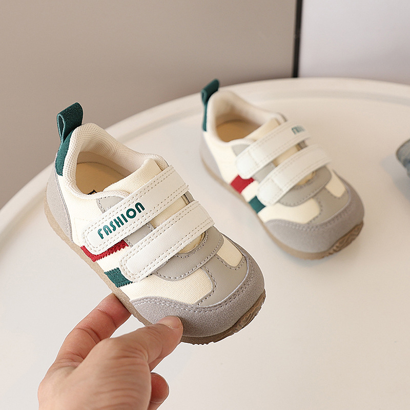 Dječje casual tenisice s Velcro zatvaračem, niska gornja linija, gornji dio od mikrovlakana, TPR đon, prozračne