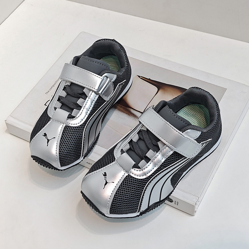 Dječje tenisice za trčanje s Velcro zatvaranjem (Gornji dio: mikrovlaknast koža + mreža; Sezona: proljeće–jesen; Unisex; Dob: 7–16 godina)