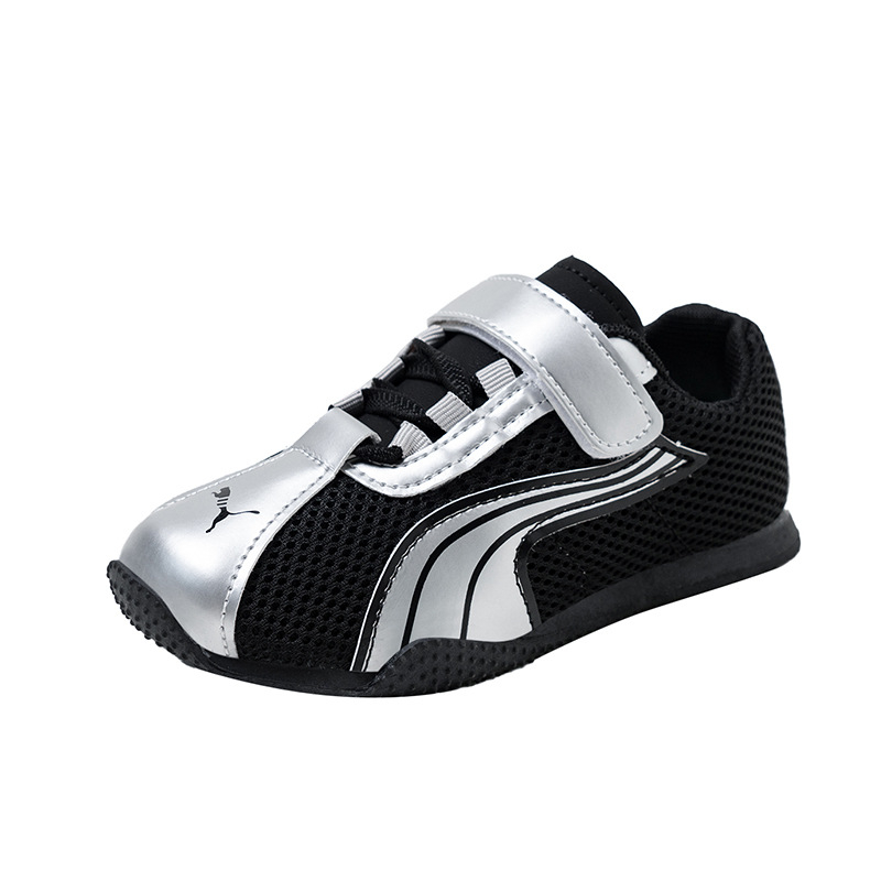 Dječje tenisice za trčanje s Velcro zatvaranjem (Gornji dio: mikrovlaknast koža + mreža; Sezona: proljeće–jesen; Unisex; Dob: 7–16 godina)
