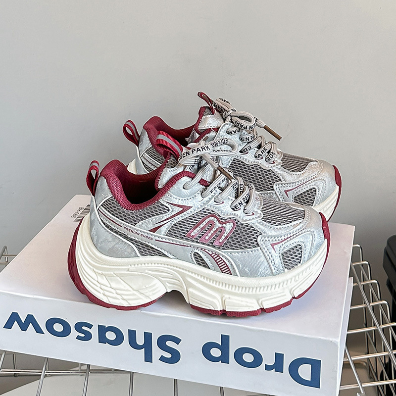 Dječje sportske tenisice stila Dad Shoes – prozračne, lagane, PU potplat, gornji dio od umjetne kože, za uzrast 4–16 godina