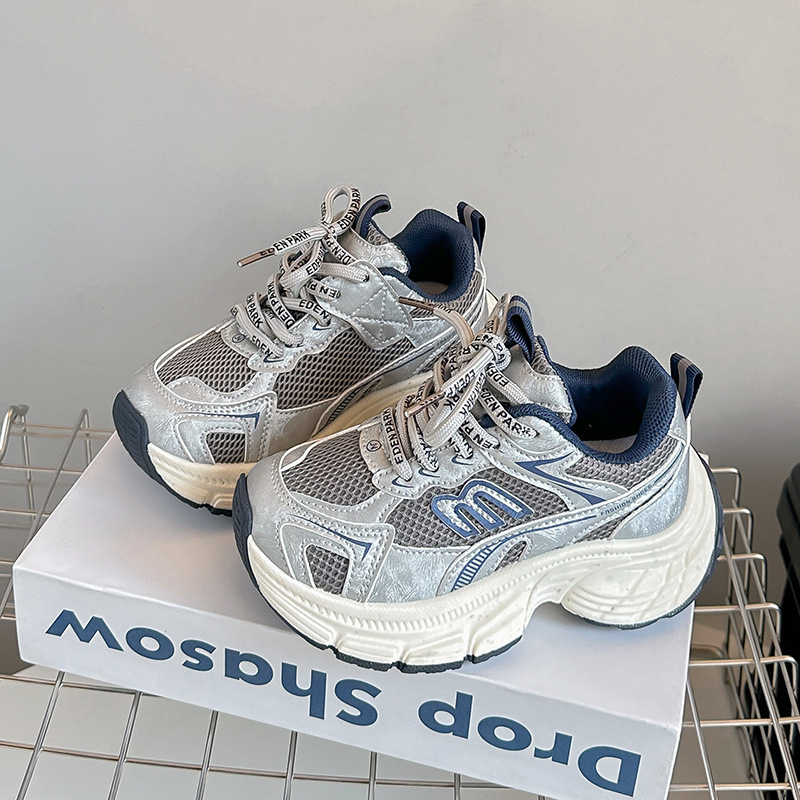 Dječje sportske tenisice stila Dad Shoes – prozračne, lagane, PU potplat, gornji dio od umjetne kože, za uzrast 4–16 godina