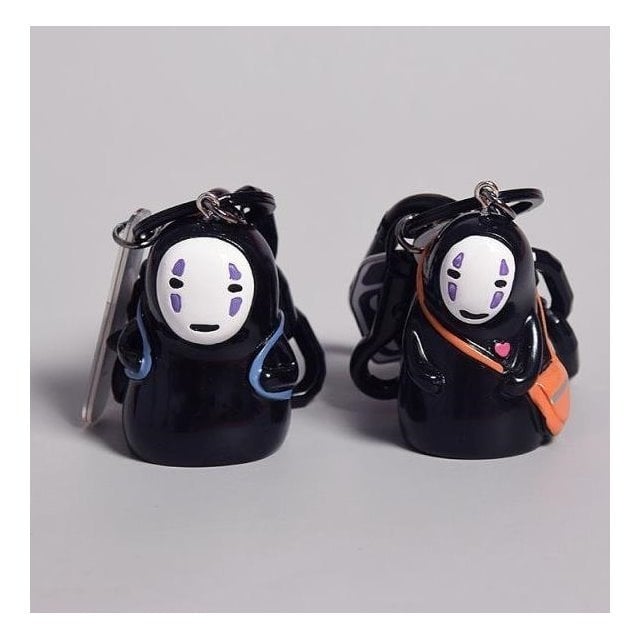 Ключодържател от смола – двойка No-Face, карикатурен стил, за чанти и раници