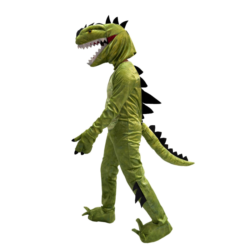 Dinosaurus Kostim Cosplay za Halloween - Prugasti Uzorak, Kristalno Mekani Poliester, Unisex za Djecu (95% Poliester)