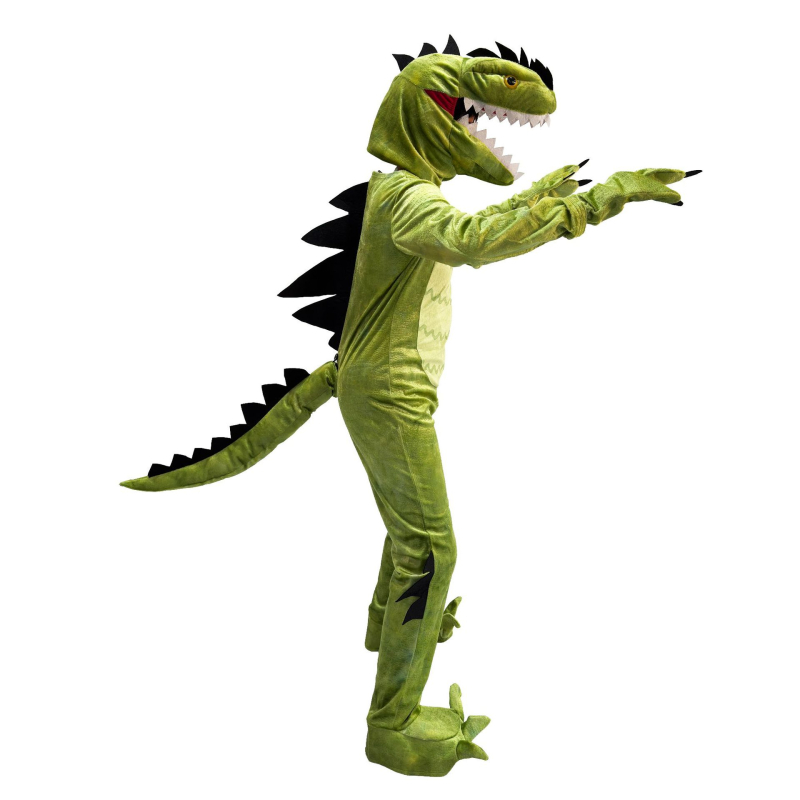 Dinosaurus Kostim Cosplay za Halloween - Prugasti Uzorak, Kristalno Mekani Poliester, Unisex za Djecu (95% Poliester)