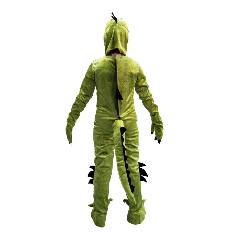 Dinosaurus Kostim Cosplay za Halloween - Prugasti Uzorak, Kristalno Mekani Poliester, Unisex za Djecu (95% Poliester)