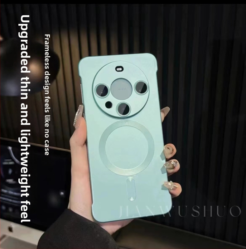 Kryt na telefón Huawei P80Pro+ bez rámu, magnetický, matný povrch, PC obal pre Mate60Pro – odolný voči nárazom, proti pádu, magnetické priťahovanie