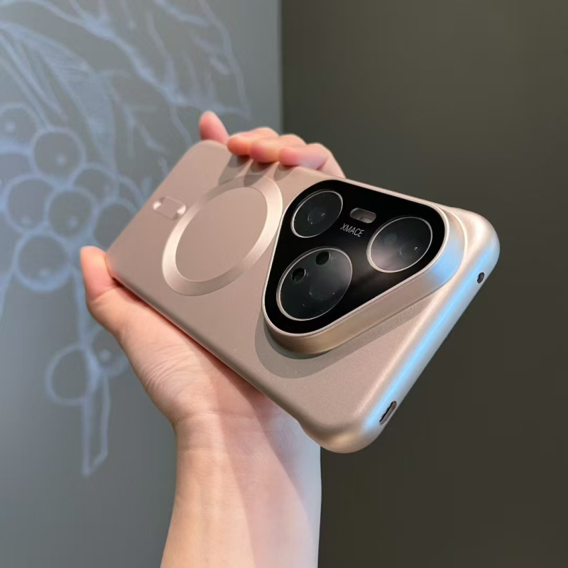 Carcasă pentru telefon Huawei P80Pro+ fără ramă, magnetică, finisaj mat, husă PC pentru Mate60Pro – rezistentă la șocuri, anti cadere, prindere magnetică