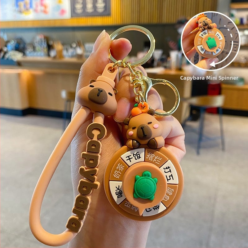 Ключодържател капибара плюшен в карикатурен стил — марка Friendly, код HQ, материал плюш