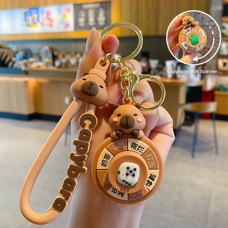 Ключодържател капибара плюшен в карикатурен стил — марка Friendly, код HQ, материал плюш