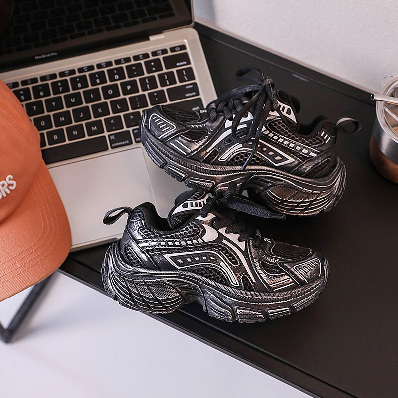 Djeca tenisice stil dad shoes s Velcro kopčom; gornji dio mikrovlakno+ mreža; potplat EVA; protuklizne i otporne na habanje; jesenska verzija 2024; uzrast 4–12