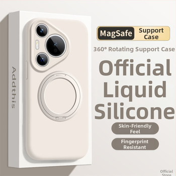 Kryt Huawei Mate 80 Pro z tekutého silikónu s otočným stojanom – proti pádu, matný povrch, proti otlačkom prstov