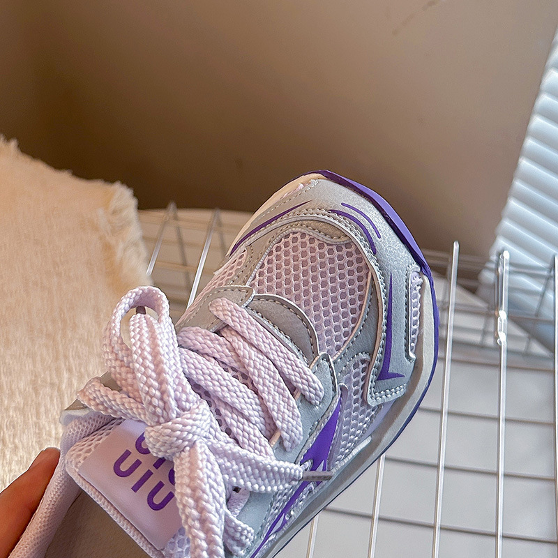 Dječje tenisice za trčanje s prozračnom mrežom, Velcro zatvarač, unisex, svakodnevne sportske tenisice s gumenom potplatom
