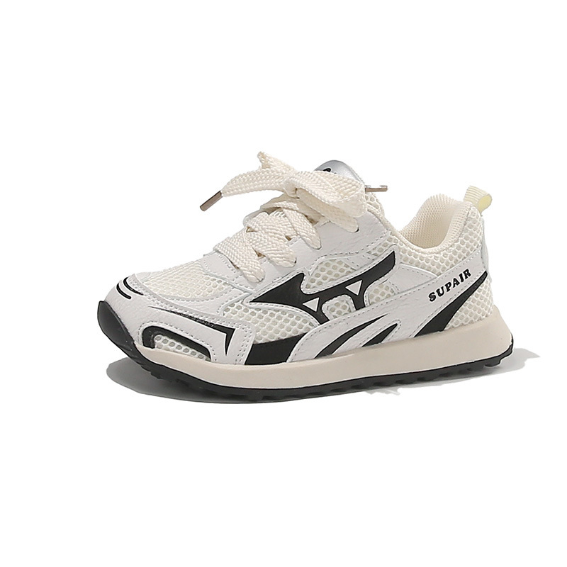 Dječje tenisice za trčanje s prozračnom mrežom, Velcro zatvarač, unisex, svakodnevne sportske tenisice s gumenom potplatom