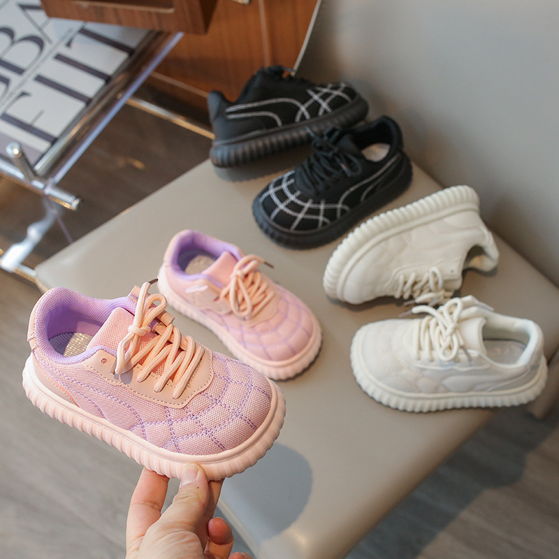 Dječje mrežaste tenisice s Velcro kopčanjem, gumeni potplat, Korejski stil