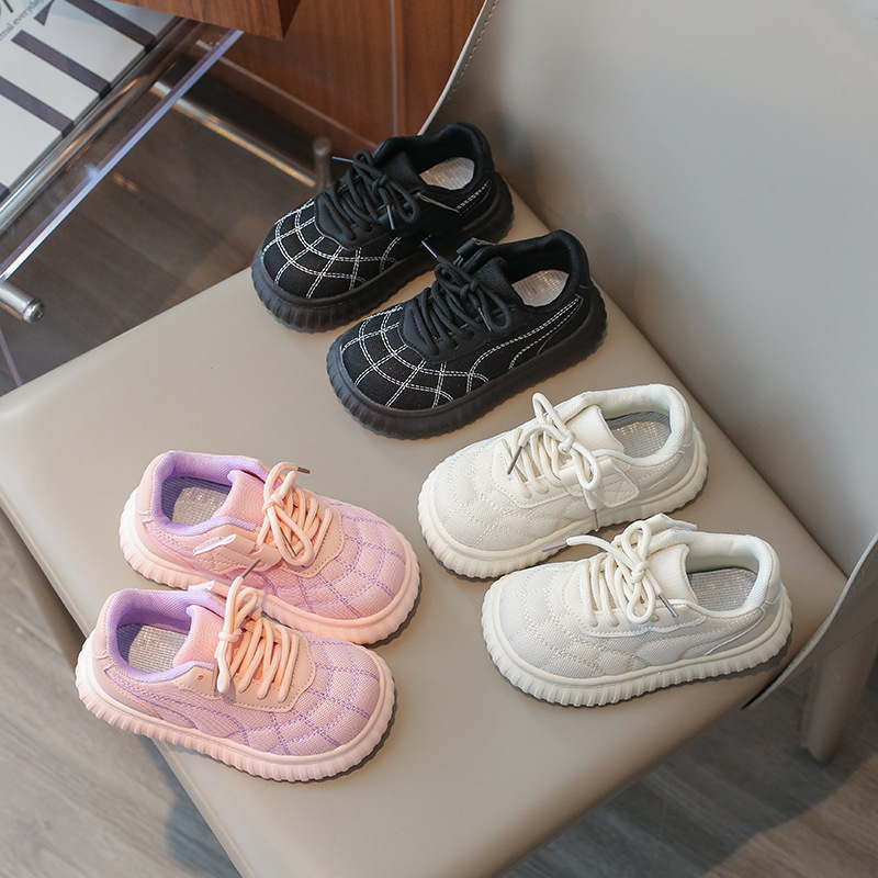 Dječje mrežaste tenisice s Velcro kopčanjem, gumeni potplat, Korejski stil