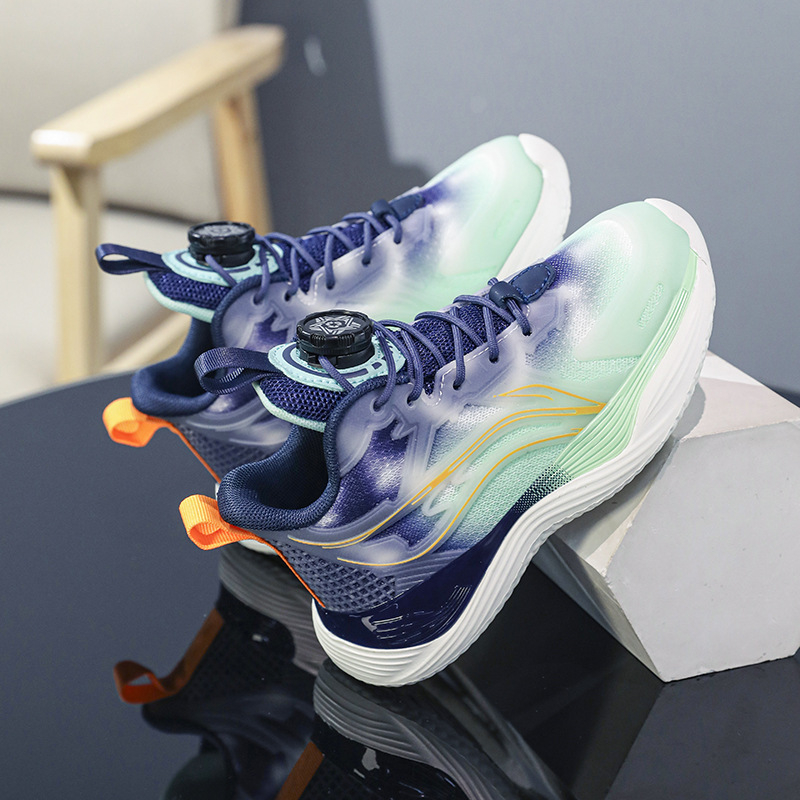 Košarkaška obuća za djecu, s prozračnim gornjim dijelom, umjetna koža, MD đon, za uzrast 7–16 godina