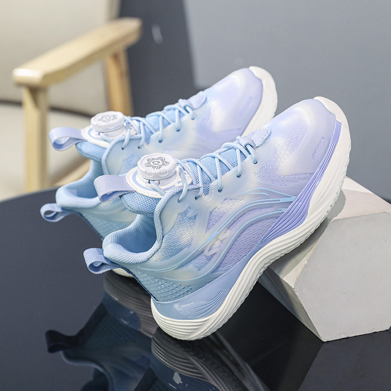 Košarkaška obuća za djecu, s prozračnim gornjim dijelom, umjetna koža, MD đon, za uzrast 7–16 godina