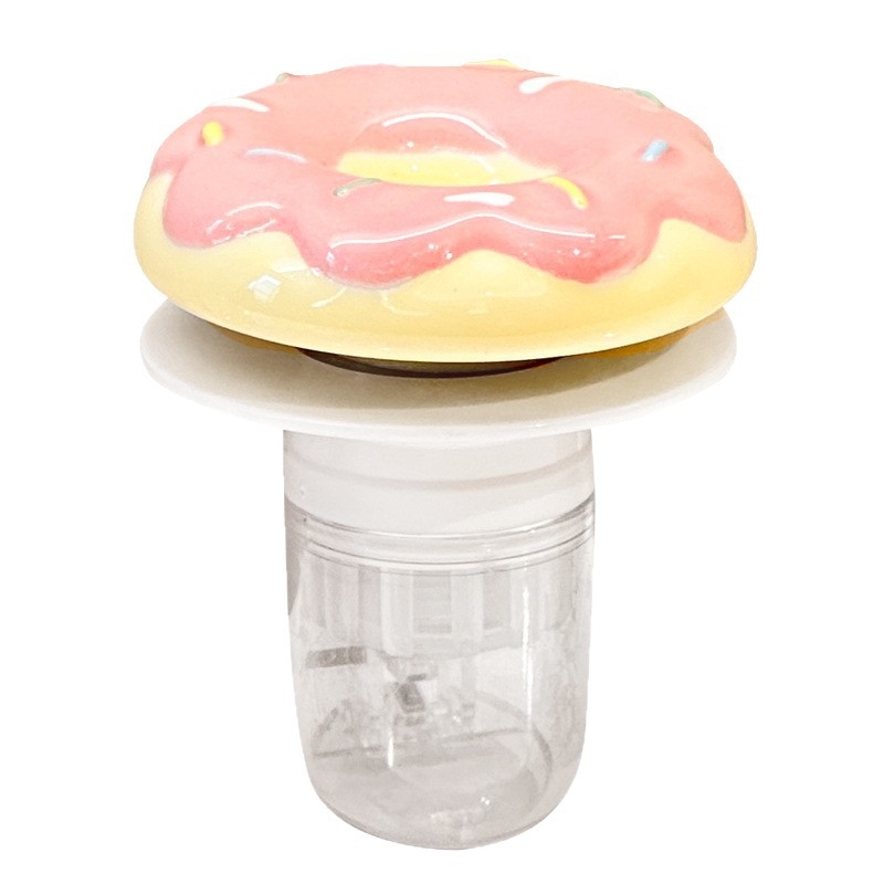 Donut oblik zátoke odvoda za umivaonik, keramika/plastika, s opružnim jezgrom, model D56842, moderni minimalistički stil
