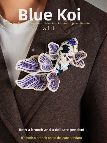 Неръждаем стомана ключодържател-подвеска – DIY комплект за бродерия в японски/корейски стил