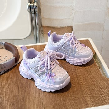Dječje sportske tenisice s Velcro zatvaračem, lagani PU gornji dio i potplat, unisex, proljeće–jesen