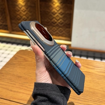 Θήκη προστασίας Huawei Mate X7 με μοτίβο Kevlar, ultra-λεπτός μαγνητικός σχεδιασμός, διπλών αξόνων προστασία από πτώση, εκτύπωση μεταφοράς με νερό