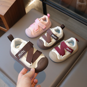 Dječje lagane tenisice s PU gornjim dijelom, niski kroj, Velcro zatvaranje, protuklizna podloga, za djecu 12–36 mjeseci, izlazak jeseni 2024