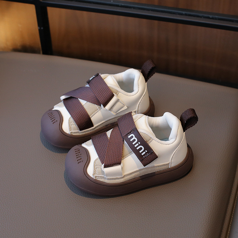 Dječje lagane tenisice s PU gornjim dijelom, niski kroj, Velcro zatvaranje, protuklizna podloga, za djecu 12–36 mjeseci, izlazak jeseni 2024