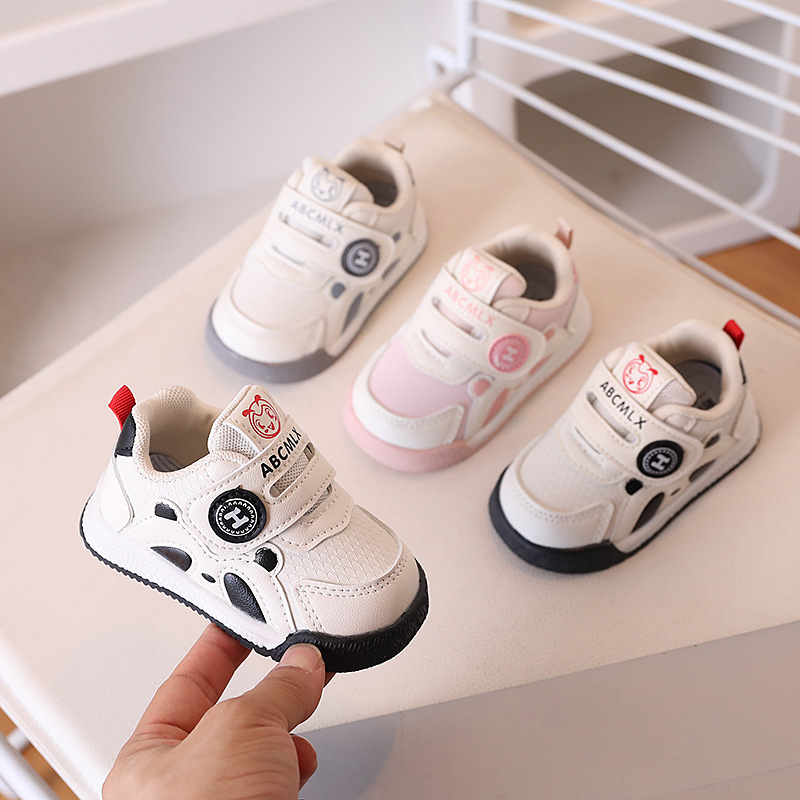 Unisex dječje sportske tenisice, gornji dio od sintetičke kože, vodootporne i protuklizne, Velcro zatvarač, panda uzorak