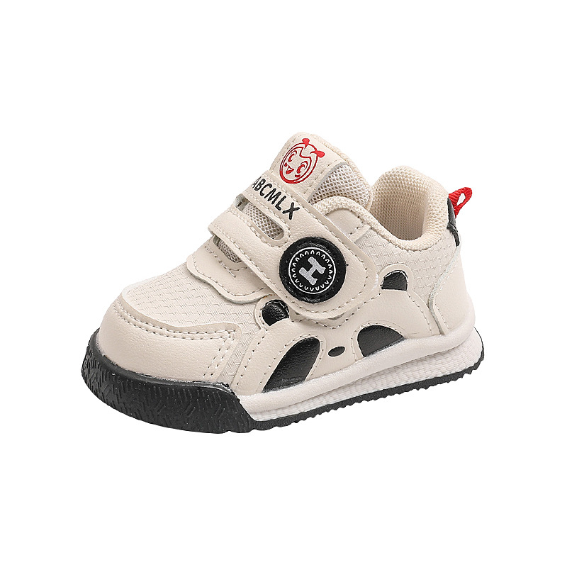 Unisex dječje sportske tenisice, gornji dio od sintetičke kože, vodootporne i protuklizne, Velcro zatvarač, panda uzorak