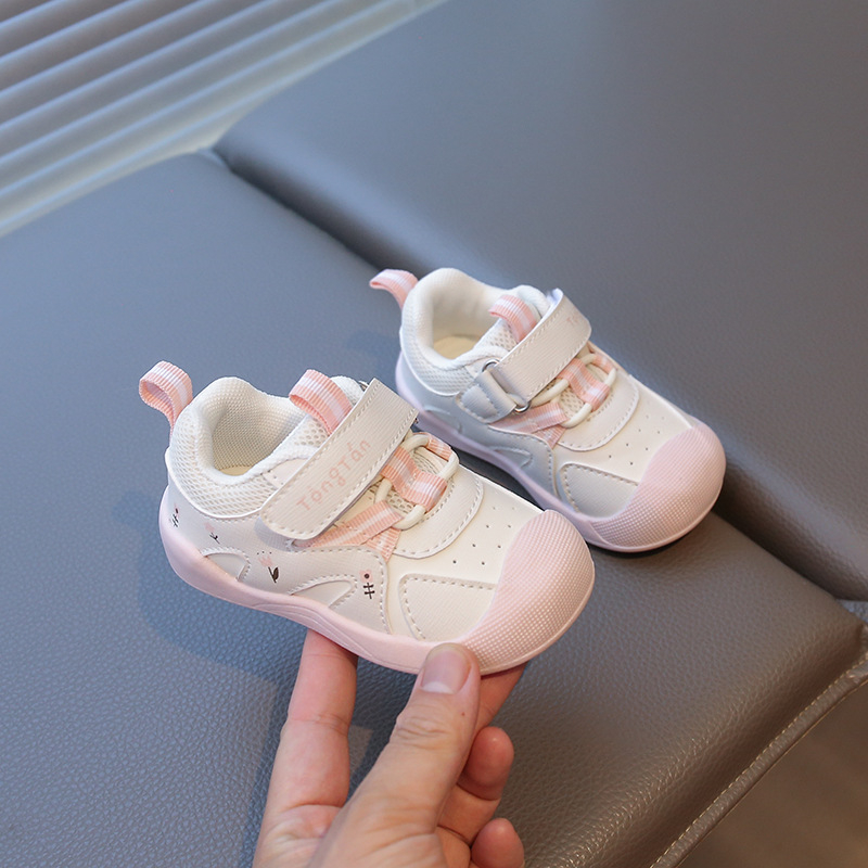 Unisex dječje sportske tenisice od sintetičke kože s Velcro kopčom, protuklizna i otporna podloga, za djecu od 12–36 mjeseci