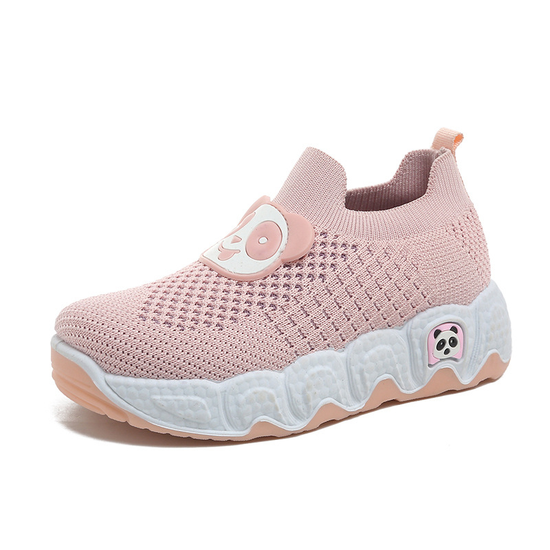 Dječje casual tenisice s karikaturnim uzorkom, Flyknit gornji dio, tekstilni ulošak, unisex, uzrast 1–12 godina