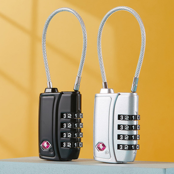 TSA vámzár 008 kulcslyukos, cinkötvözetből készült, poggyász cipzár-zár jelszóval