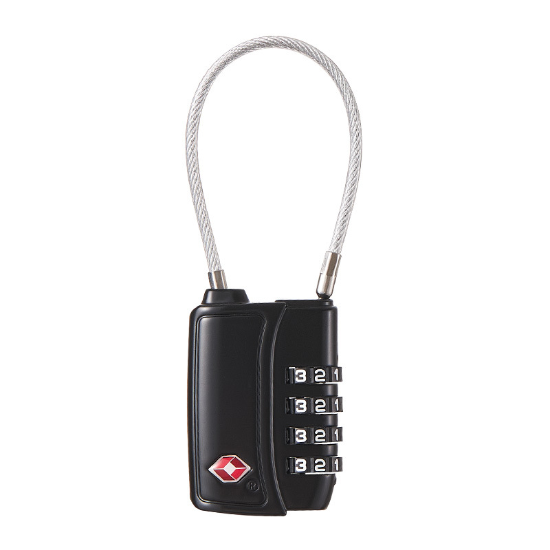 TSA vámzár 008 kulcslyukos, cinkötvözetből készült, poggyász cipzár-zár jelszóval