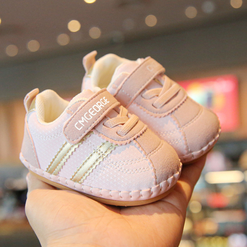 Cipele za bebe za vanjsku upotrebu – Unisex, gornji dio od sintetičke kože, casual stil, uzrast 12–36 mjeseci, proljeće 2025