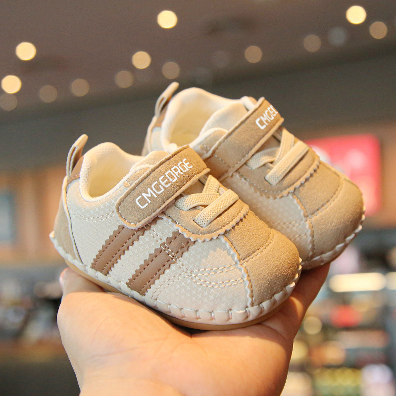 Cipele za bebe za vanjsku upotrebu – Unisex, gornji dio od sintetičke kože, casual stil, uzrast 12–36 mjeseci, proljeće 2025