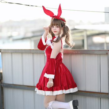 Bunny Girl scenski kostim za božićni nastup, unisex; smjesa poliestera; 95% poliestera ili više; zima 2022