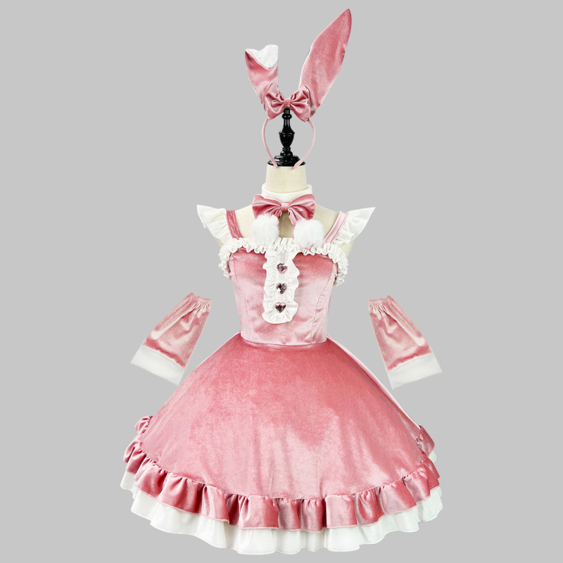 Bunny Girl scenski kostim za božićni nastup, unisex; smjesa poliestera; 95% poliestera ili više; zima 2022