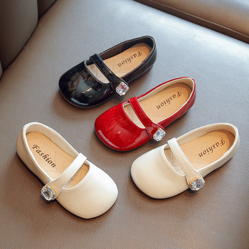 Обувки за момичета от PU кожа с катарама, подплата PU, стелка PU и подметка TPR, за деца на възраст 4–12 години