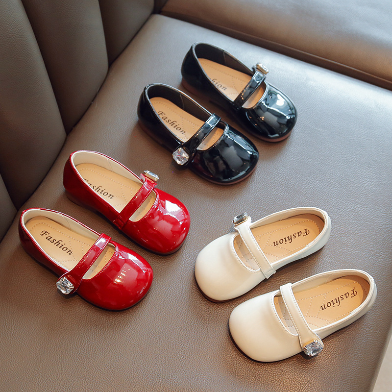 Обувки за момичета от PU кожа с катарама, подплата PU, стелка PU и подметка TPR, за деца на възраст 4–12 години