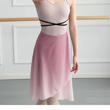 Φούστα μπαλέτου με μεταβατική απόχρωση Μικρή Γιασεμί, με κορδόνι, μακριά φούστα για πρόβες χορού, τυπωμένο ύφασμα, ύφασμα πολυεστέρα/ακρυλικό (50–70% πολυεστέρα), Χειμώνας 2022