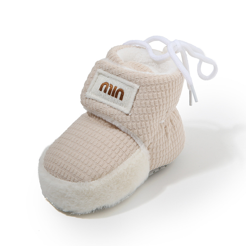 Cipele za djecu - unisex, s fleecem, gornji dio od velura, mekana potplata