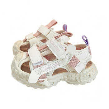 Pantofi de plajă unisex, din piele sintetică la exterior, închidere Velcro, vară 2025, pentru copii 6–36 de luni